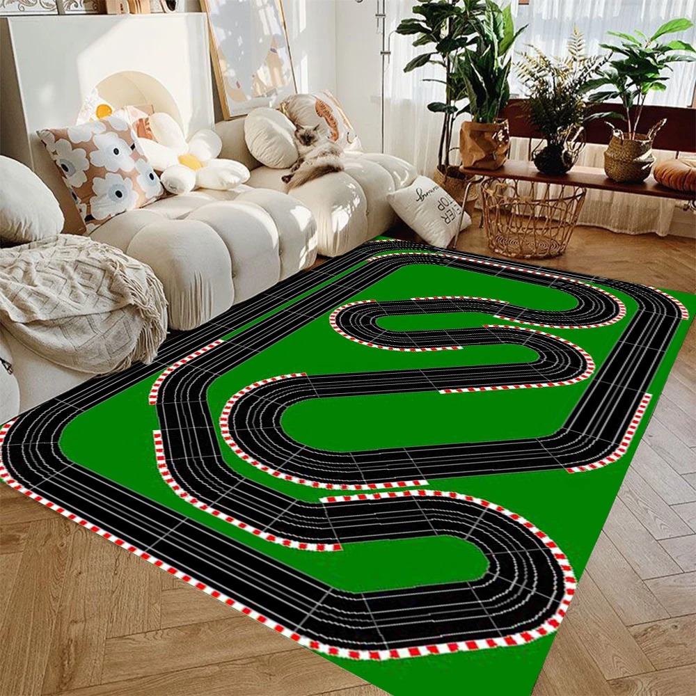 Lighting Mcqueen Bedroom Decor - Interactive City Highway Play Mat for