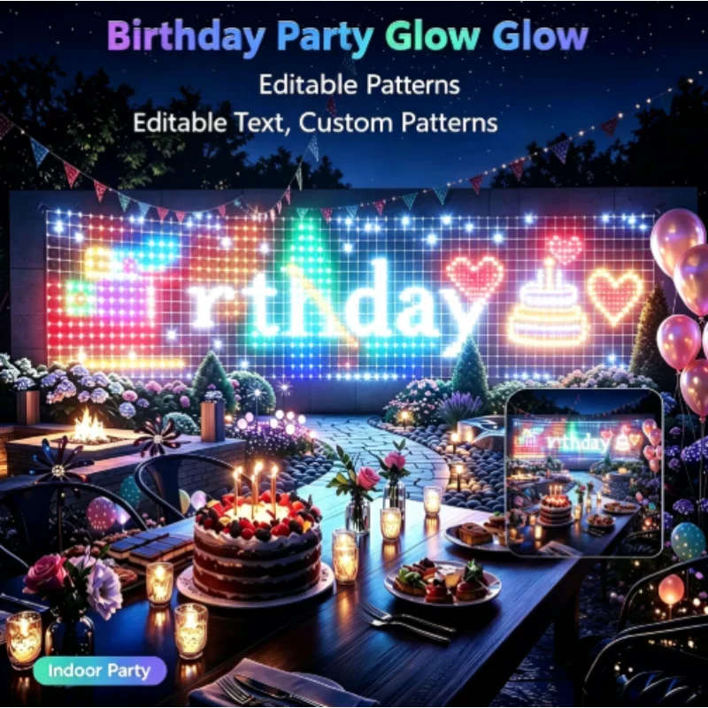 RGBIC LED Outdoor Net Lights C - Lighting Christmas Decor recension och pris