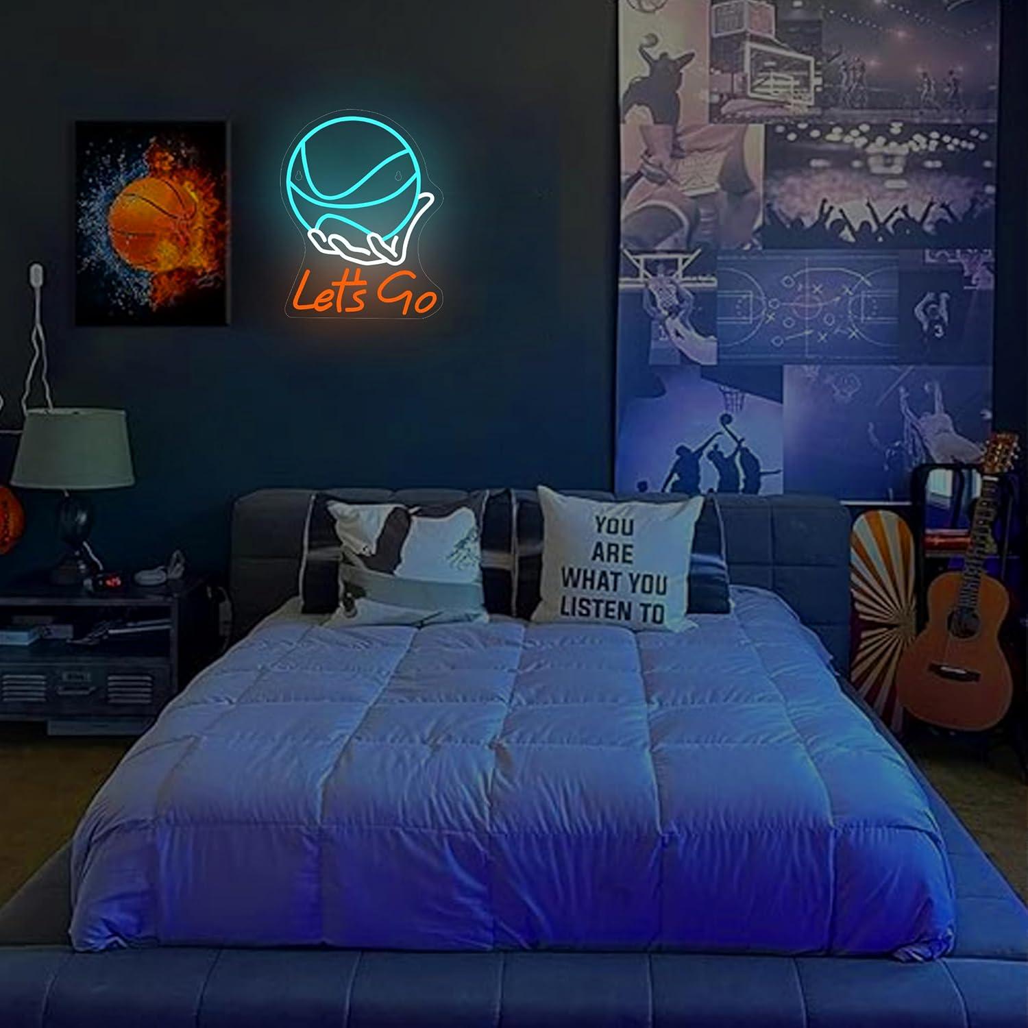 Let's Go Basketball Neon Sign  - Lighting Decoration Ideas recension och pris