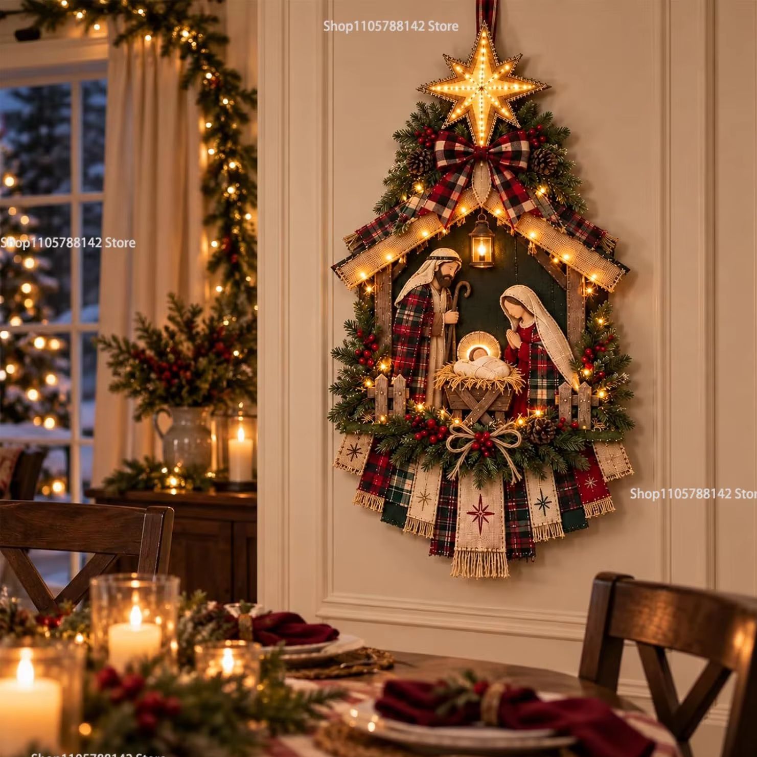 DIY Lighted Christmas Nativity - Lighting Christmas Decor recension och pris