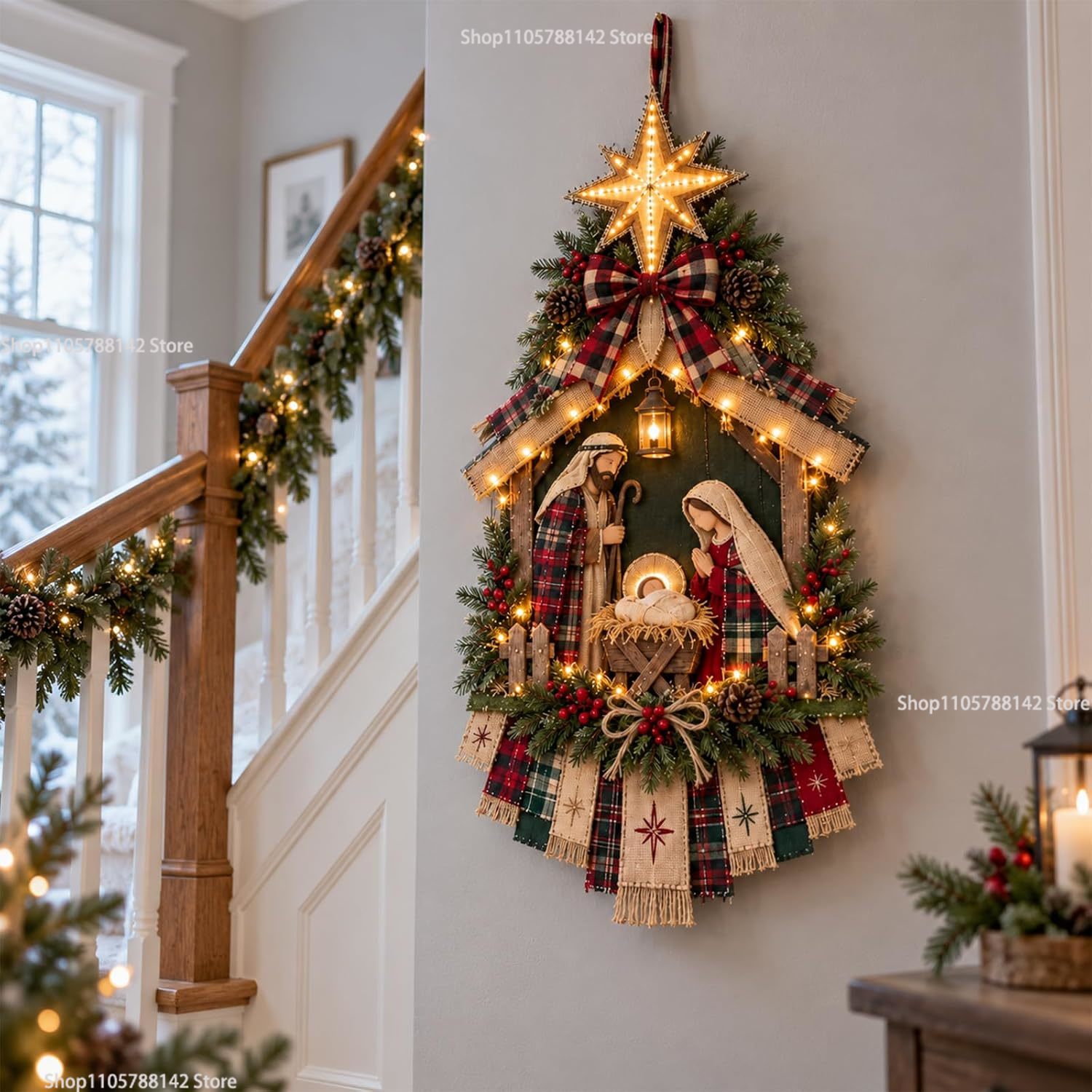 DIY Lighted Christmas Nativity - Lighting Christmas Decor recension och pris