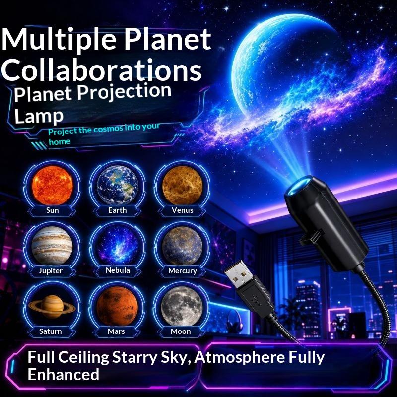 Portable USB Galaxy Star Proje - Lighting Mcqueen Bedroom Decor recension och pris