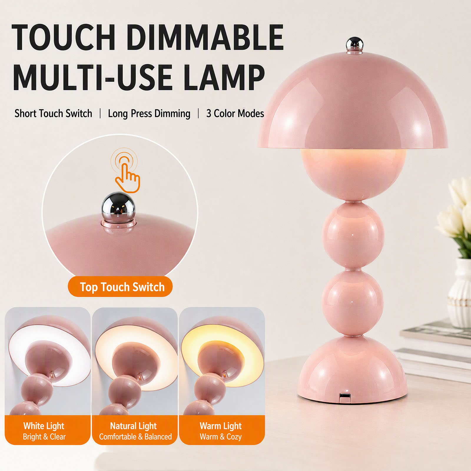 Vintage Mushroom Table Lamp US - Decor Lighting Lamps recension och pris
